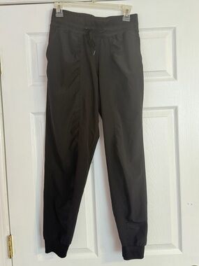 Women's Black Drawstring Track Joggers